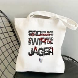 Attack on Titan Shopping Bag Graphic Shoulder Bags Students Girls Anime Printed Casual Totes Female Large Capacity Handbags