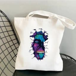 Attack on Titan Shopping Bag Graphic Shoulder Bags Students Girls Anime Printed Casual Totes Female Large Capacity Handbags