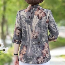 Summer Vintage Floral Printed Shirt Women's Clothing Casual Turn-down Collar Button Commute Half Sleeve Stylish Loose Blouse