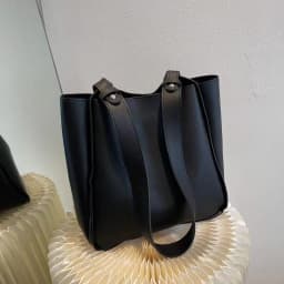 Popular vintage women's bucket bag fashion texture shoulder bag