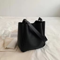 Popular vintage women's bucket bag fashion texture shoulder bag