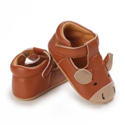 Spring and Autumn Baby Boys and Girls Cute Animal Print Casual Sports Shoes with Rubber Sole Lightweight Walking Shoes