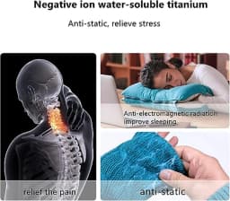 Silicone Titanium Steel Anion Pendant Necklace Hematite Magnetic Therapy Collar