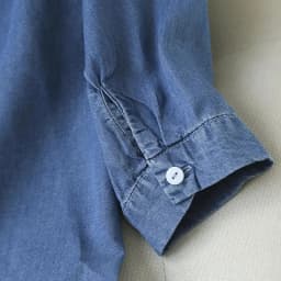 Blue Denim Lyocell Casual V-Neck Single Breasted Three Quarter Sleeve Women's Blouse Shirt Korean Fashion Female Clothing Tops