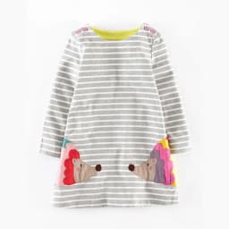 Jumping Meters Children's Unicorn Dresses Girls Cotton Autumn Spring Kids Frocks 18m-6T Toddler Clothes Dress
