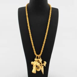 Dubai Copper Hip Hop Pendant Color Big Size Pendant African Neckalce for Women Men Fashion Jewelry for Party Gift