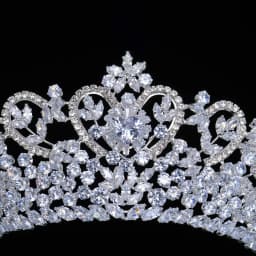 Luxury Tiara For Wedding Bride Headpiece Cubic Zirconia Princess Queen Bridal Tiaras Crowns For Women Pageant Prom Headdress