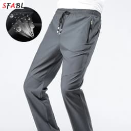 5XL High Stretch Outdoor Sport Hiking Pants Men Zipper Pockets Trousers Men Summer Thin Quick Dry Men's Pants Trekking Fishing