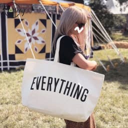 Large Capacity Canvas Tote Bag Extra Letters Fashion Beach Totes Bags Reusable Travel Shopping Handbag Grocery Bag Bolsos Mujer