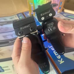 Kemei 2290 2293 Professional Cordless Hair Clipper Men Barber Fade Clipper and Zero Gapped Trimmer Set Electric Hair Cutting Kit