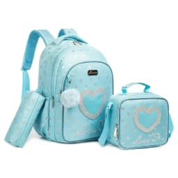 School Bookbag for Boy Football Pattern Backpack Kids Backpack Waterproof School Bag Mochila Infantil Lunchbox Child Pencil Case