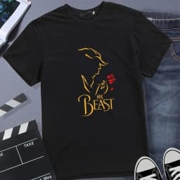 Summer Fashion King Queen Couples T Shirt Beast Beauty Printed Couple T-shirt Woman Shirt Casual O-Neck Tops Lovers Tee Shirt