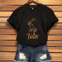 Summer Fashion King Queen Couples T Shirt Beast Beauty Printed Couple T-shirt Woman Shirt Casual O-Neck Tops Lovers Tee Shirt