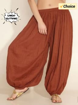 2024 Summer New Women's Solid Color Lantern Pants Loose Pleated Drawstring Casual Ankle Sports Pants Harlan Pants