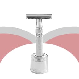 Whityle Z03 Diameter 15 MM General Adjustable Safety Razor Holder Stand Double Edge Blade Shave Stander Base with Anti Slip Ring