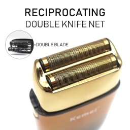 Kemei-KM-TX10 Men's Shaving Machine Dual Foil Blades USB Fast Charging LED Display Professional Hair TrimmerHair Cutting Machine