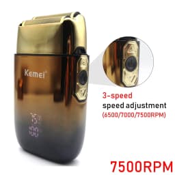 Kemei-KM-TX10 Men's Shaving Machine Dual Foil Blades USB Fast Charging LED Display Professional Hair TrimmerHair Cutting Machine