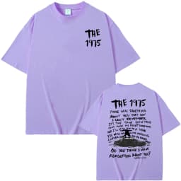 The 1975 about You Graphic Print T-shirt Being Funny in A Foreign Language Album Tshirt Men Women Hip Hop Casual Vintage T Shirt