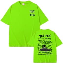 The 1975 about You Graphic Print T-shirt Being Funny in A Foreign Language Album Tshirt Men Women Hip Hop Casual Vintage T Shirt