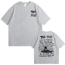 The 1975 about You Graphic Print T-shirt Being Funny in A Foreign Language Album Tshirt Men Women Hip Hop Casual Vintage T Shirt