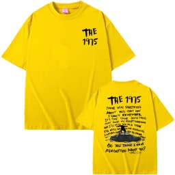 The 1975 about You Graphic Print T-shirt Being Funny in A Foreign Language Album Tshirt Men Women Hip Hop Casual Vintage T Shirt