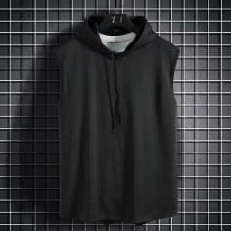 2024 Summer New Fashion Clothing Bodybuilding Muscle Guys Fitness Men Women Hooded Tank Top Vest Sportswear Sleeveless Top Tees