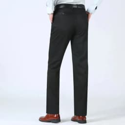 Summer Thin Pants 100% Cotton Men's Autumn Thick Suit Pant Slacks High Waist Straight Loose Bland Solid Business Casual Pants