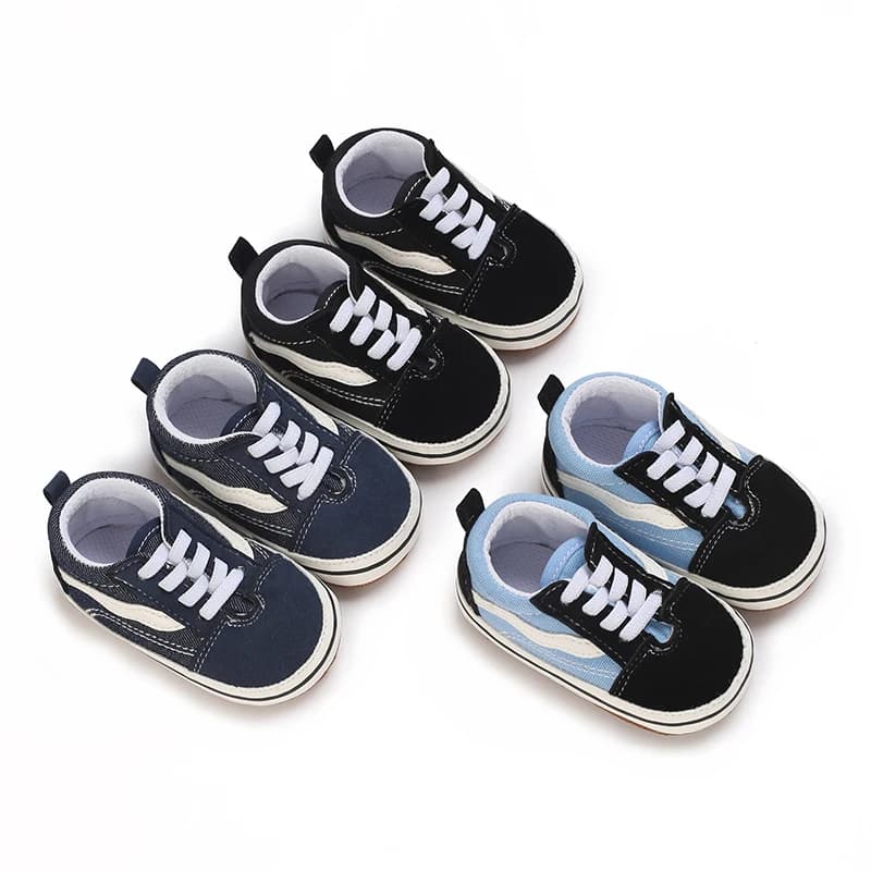VALEN SINA Baby First Walkers Cute Newborn Kid Canvas Sneakers Baby Boy Girl Soft Sole Crib Shoes Pre Walkers