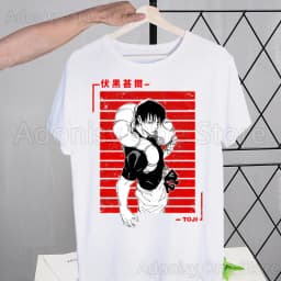 Toji Fushiguro Harajuku T-shirts Summer Men/Women Hip Hop Funny Print Tshirt Streetwear t shirts Short Sleeve Tops