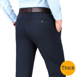 Men's Business Casual Pants Spring Summer Elastic Trousers Office Suit Pants Quick Dry Formal Pants Breathable Comfortable