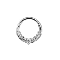 Tribal Fangs Flower Heart Drop Septum Piercing Clicker Segment Nose Rings Daith Conch Hoop Earring 100% 316L Surgical Steel 16G