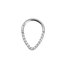 Tribal Fangs Flower Heart Drop Septum Piercing Clicker Segment Nose Rings Daith Conch Hoop Earring 100% 316L Surgical Steel 16G
