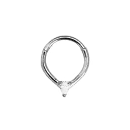 Tribal Fangs Flower Heart Drop Septum Piercing Clicker Segment Nose Rings Daith Conch Hoop Earring 100% 316L Surgical Steel 16G