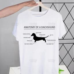 Anatomy Dachshund Dog I Do What I Want T Shirt Men Retro Washed Tops Tees Harajuku Tshirt Streetwear Hip Hop Male T-shirts