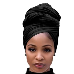 Wrap Headband For Women Long Lightweight Solid Color Jersey Hijab Scarf Headband Ideal For Braids