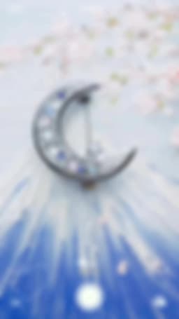 Brooch Crescent Moon Brand New 925 Sterling Silver Fine Jewelry Bohemia Gift For Women