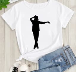 Michael Jackson Graphic Printed Tshirt Harajuku Rock Fashion Casual Short Sleeve Crew Neck Plus Size T Shirt Women