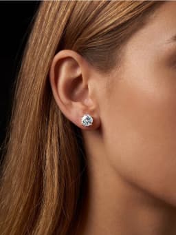 Real 0.1-2 CT D Color Moissanite Diamond Stud Earrings For Women 100% 925 Sterling Silver Earring Wedding Fine Jewelry 18K Gold