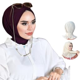 Fashion Muslim Hijab Caps Solid Underscarf Women Veil Modal Cotton Hijab Muslim Scarf Turbans Head Women's Hijabs Hat Islamic
