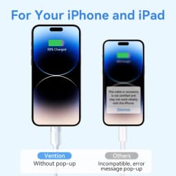 Vention USB to Lightning Cable for iPhone 14 13 12 11 X 8 Pro Max 2.4A Fast Charging for iPhone for iPad Phone Data Cable