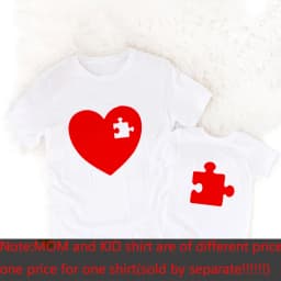 I Love Mom Mommy and Me Outfit Mother Daughter Son Gift Unisex T-shirt Family Matching Tee Valentine's Day Cute Tshirts