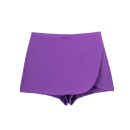 DUOPERI Women Fashion Plain Asymmetric Skirt Style Shorts Female Chic Elegant Sweet Lady Casual Short Skorts Culottes