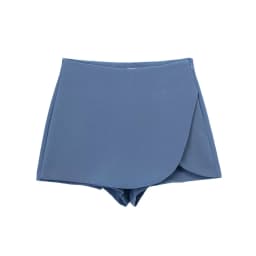 DUOPERI Women Fashion Plain Asymmetric Skirt Style Shorts Female Chic Elegant Sweet Lady Casual Short Skorts Culottes