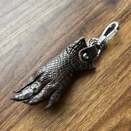 Genuine Crocodile Claw Keychain Real Leather Alligator Foot Key Ring Taxidermy Car Key Case Carabiner Hook Charm Pendant for Men