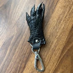 Genuine Crocodile Claw Keychain Real Leather Alligator Foot Key Ring Taxidermy Car Key Case Carabiner Hook Charm Pendant for Men