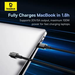 Baseus 100W USB C to USB Type C Cable For iPhone 16 15 for Xiaomi Quick Charge 4.0 PD 100W Fast Charger for MacBook iPad Pro