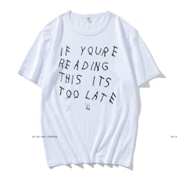 Drake If You’re Reading This It’s Too Late Vintage Men T-shirt Hip Hop Cotton Men T shirt New Tee Tshirt Womens Tops Oversized