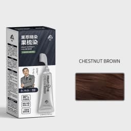 80ML Black Fruit Dyeing Hair Cream Natural Hair Dye Keratin Hair Color Plant Essence Hair Hair Washing Color Cream with a Comb