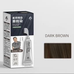 80ML Black Fruit Dyeing Hair Cream Natural Hair Dye Keratin Hair Color Plant Essence Hair Hair Washing Color Cream with a Comb