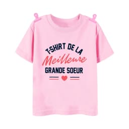 I Will Become A Sister French Printed Shirt Pregnant  Announcement Girls T-shirt Sister Clothe Tops Kids Summer Short Sleeve Tee
